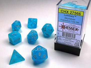 CHX 27566 Luminary Polyhedral Sky/Silver 7-Die Set