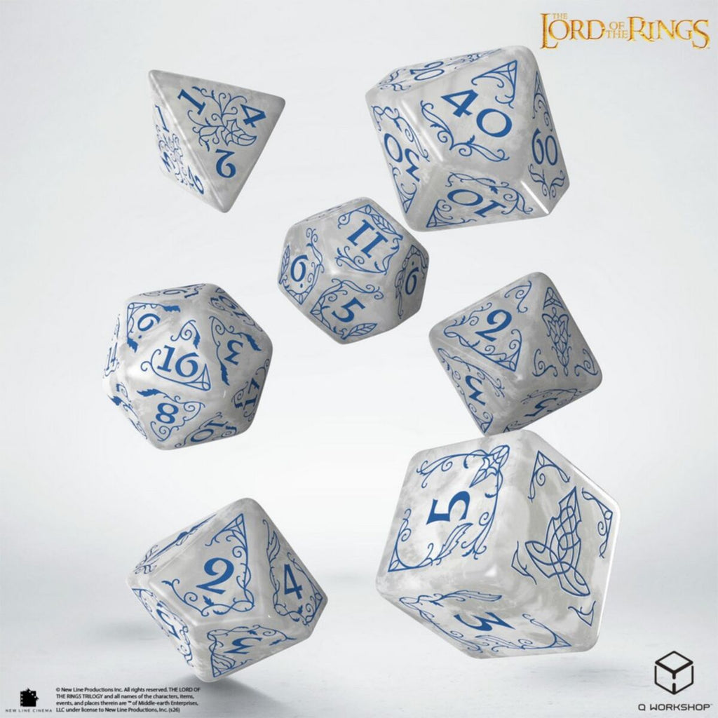 Q Workshop - The Lord of the Rings: Rivendell Dice Set - Stone