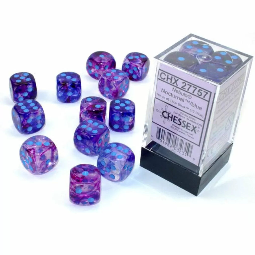 CHX 27757 Nebula 16mm d6 Nocturnal/Blue Luminary Block (12)