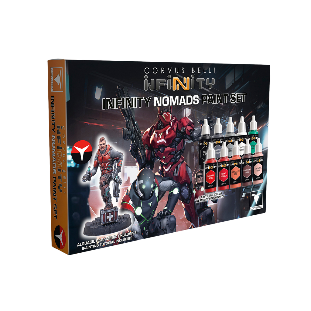 Infinity: Nomads: Infinity Nomads Paint Set Alguacil Paramedic Exclusive