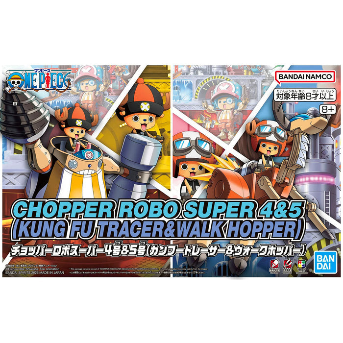 Bandai - G5069906 - Chopper Robo Super 4&5 (Kung Fu Tracer &Walk Hopper)