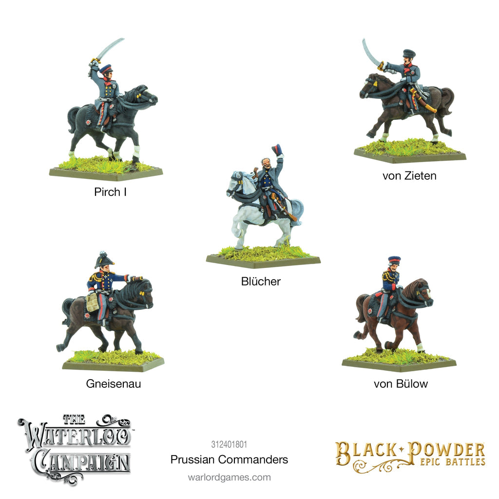 Black Powder Epic Battles: Waterloo - Napoelonic Prussian Commanders