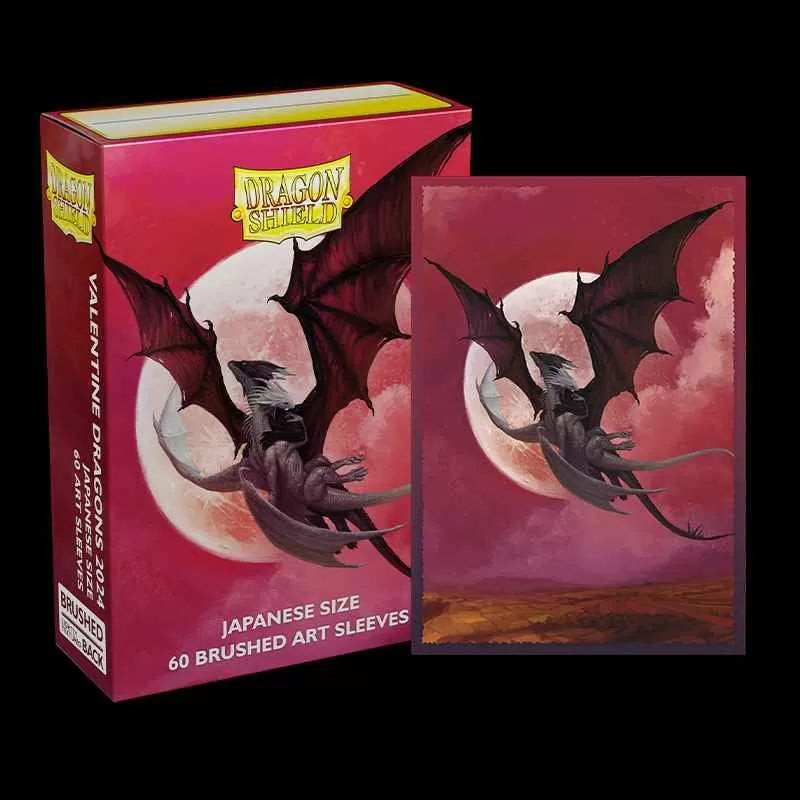 Dragon Shield - Sleeves - Japanese - Box 60 - Brushed Art - Valentine Dragons 2024