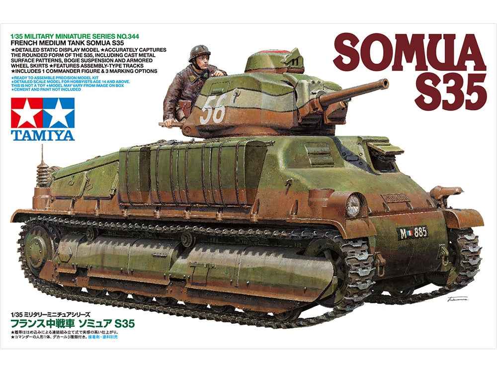 Tamiya - 35344 - 1/35 Somua S35