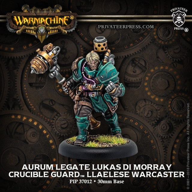 Warmachine: Crucible Guard - Aurum Legate Lukas di Morray - Crucible Guard Warcaster (metal/resin)