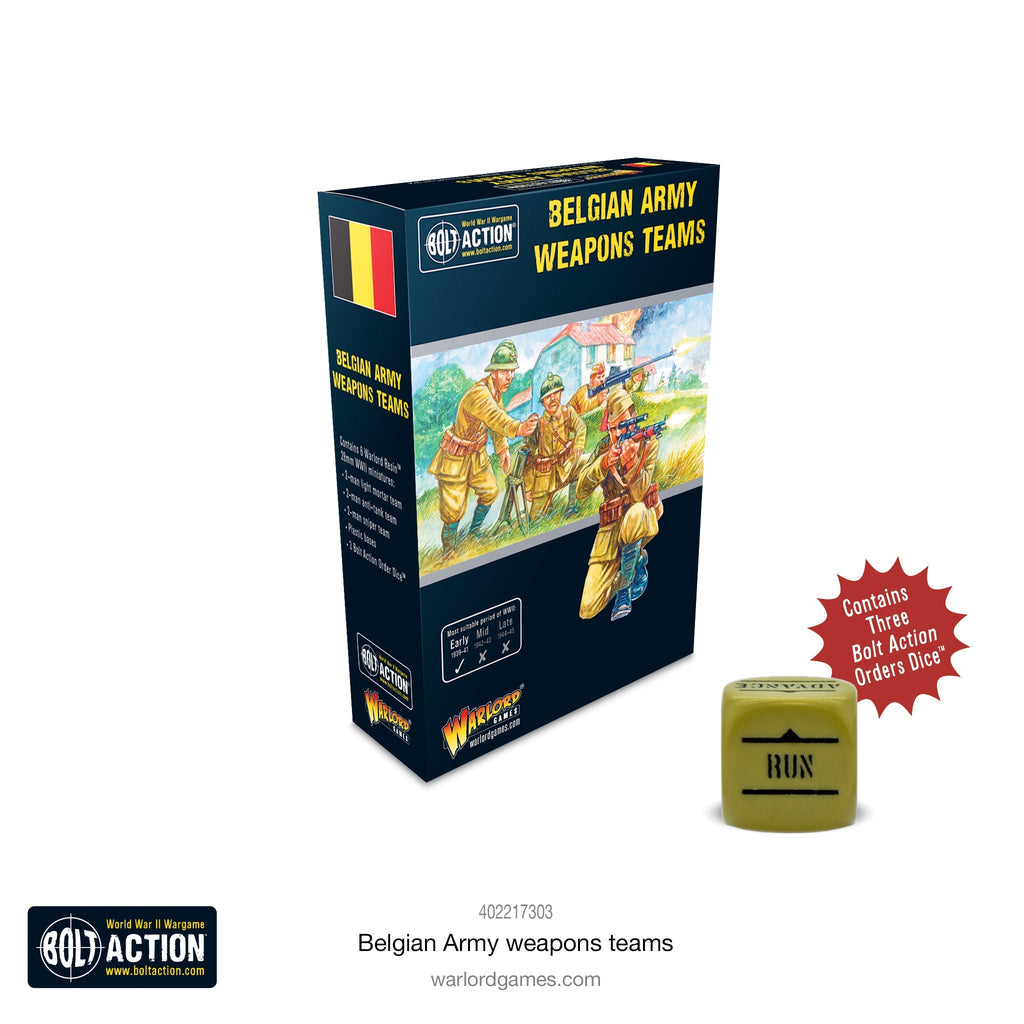Bolt Action - Belgium - Belgian Army Weapons Teams