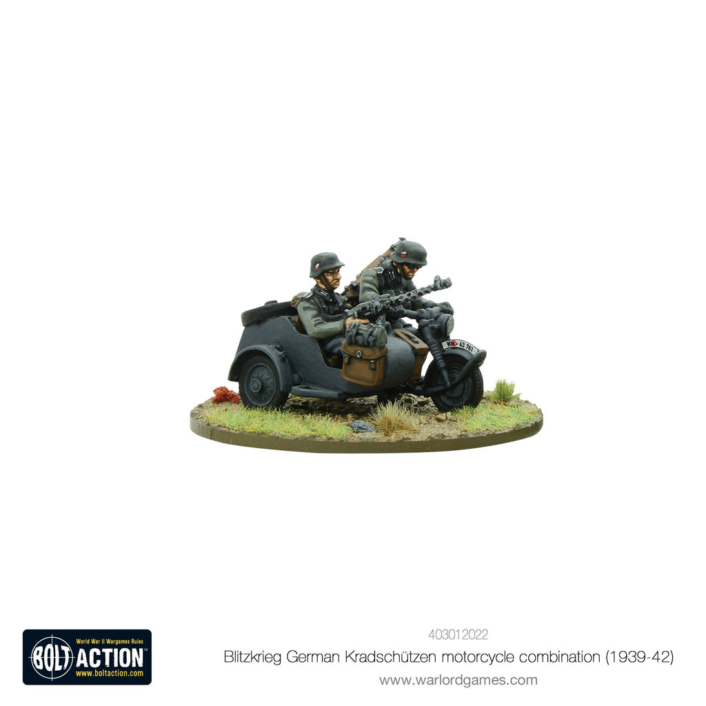 Bolt Action - Germany - Blitzkrieg German Kradschutzen Motorcycle combination (1939-1942)