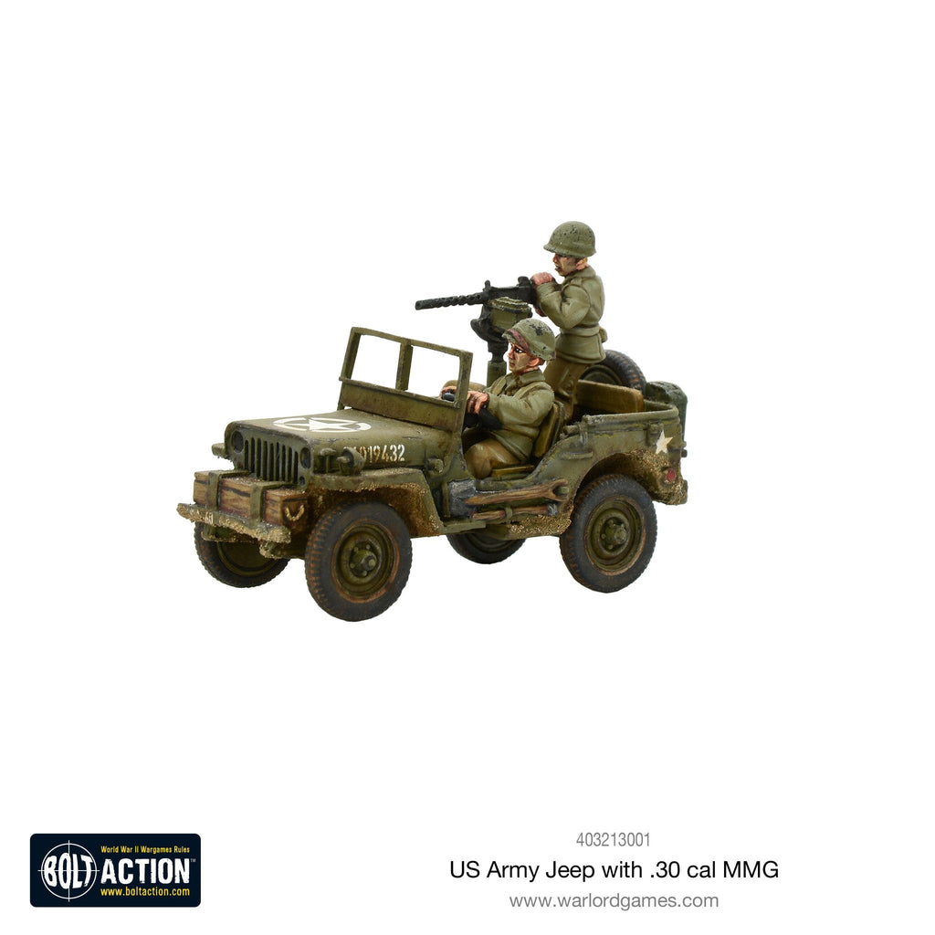 Bolt Action - USA - US Army Jeep with 30 Cal MMG