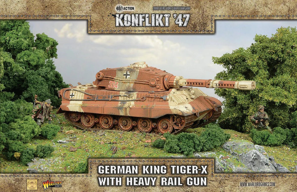 Konflikt 47 - King Tiger-X with heavy rail gun
