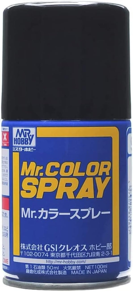 Mr Hobby - S97 - Mr Color Spray Black Semi Gloss - 100ml