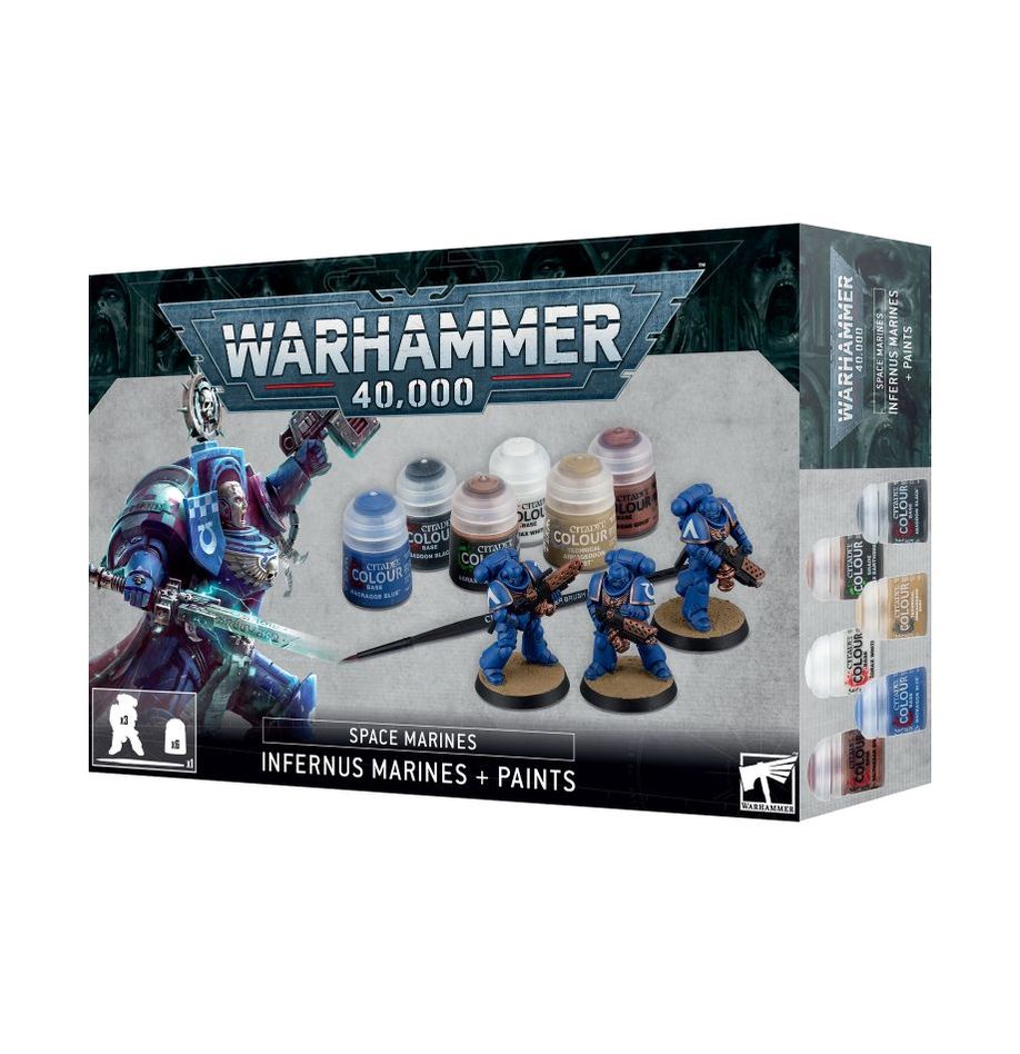 Warhammer 40000 : Space Marine Infernus Marines + Paint Set