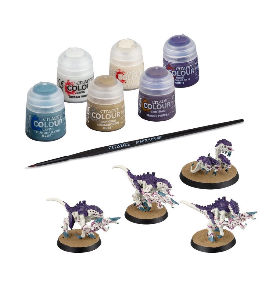 Tyranids: Termagants and Ripper Swarm + Paint Set