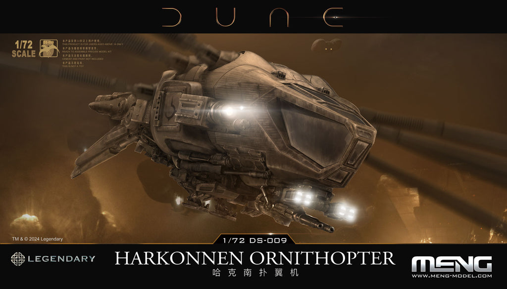 Meng - DS-009 - 1/72 Dune Harkonnen Ornithopter Model Kit