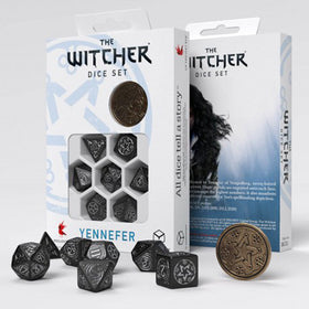 The Witcher Dice Set Yennefer - The Obsidian Star Dice Set 7 with coin