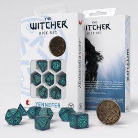 The Witcher Dice Set Yennefer - Sorceress Supreme Dice Set 7 with coin