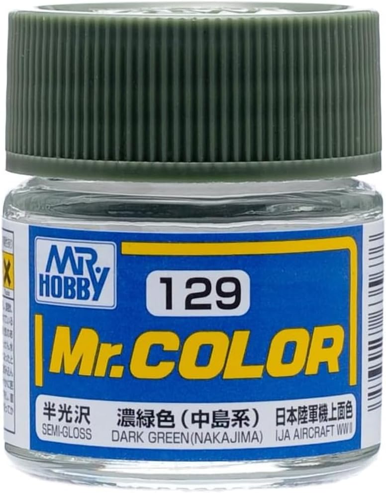 Mr Hobby - C129 - Mr Color Dark Green (Nakajima) Semi Gloss - 10ml