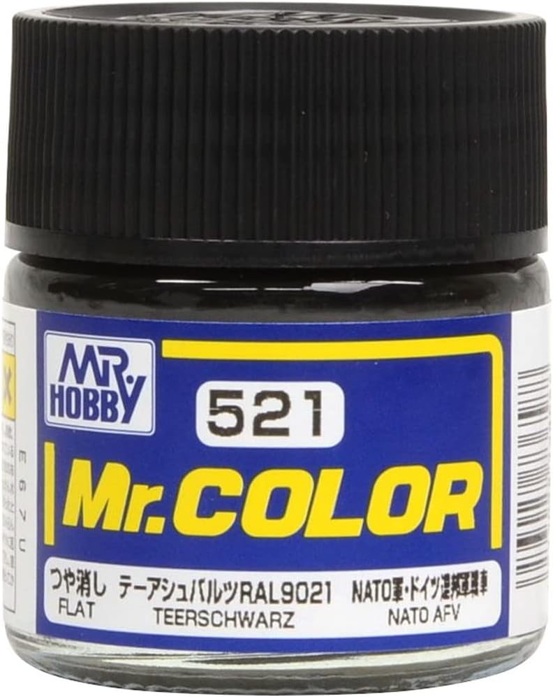 Mr Hobby - C521 - Mr Color Teerschwarz Flat - 10ml