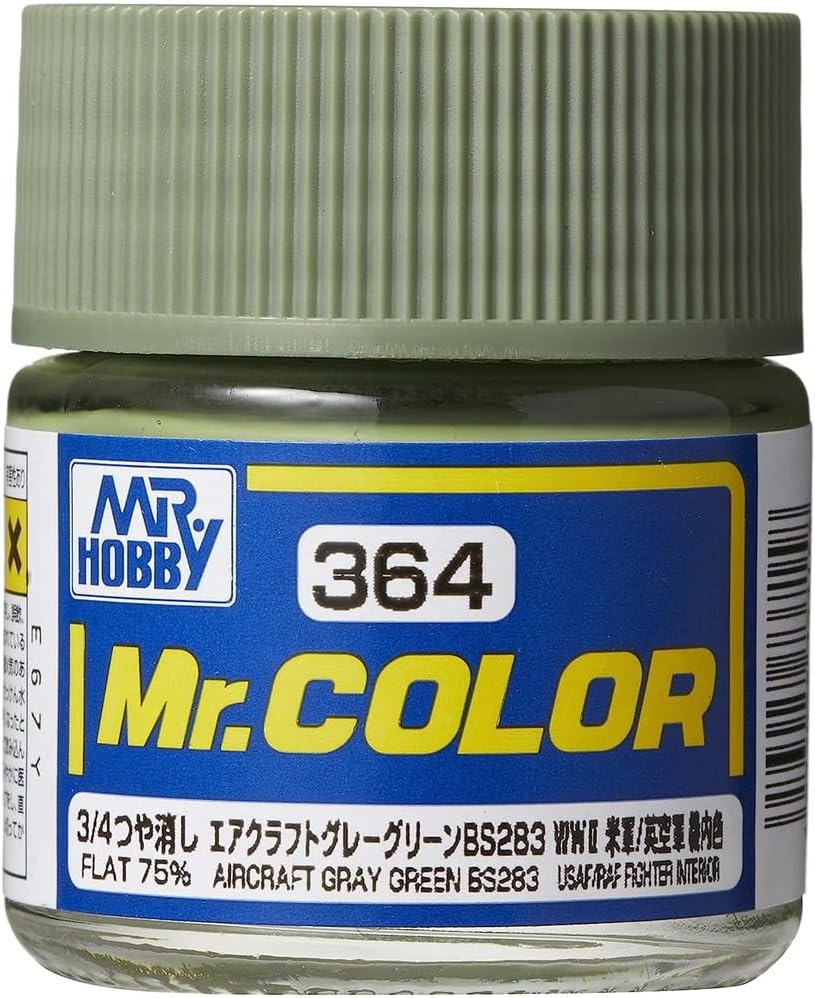 Mr Hobby - C364 - Mr Color Aircraft Gray Green BS283 Flat 75% - 10ml