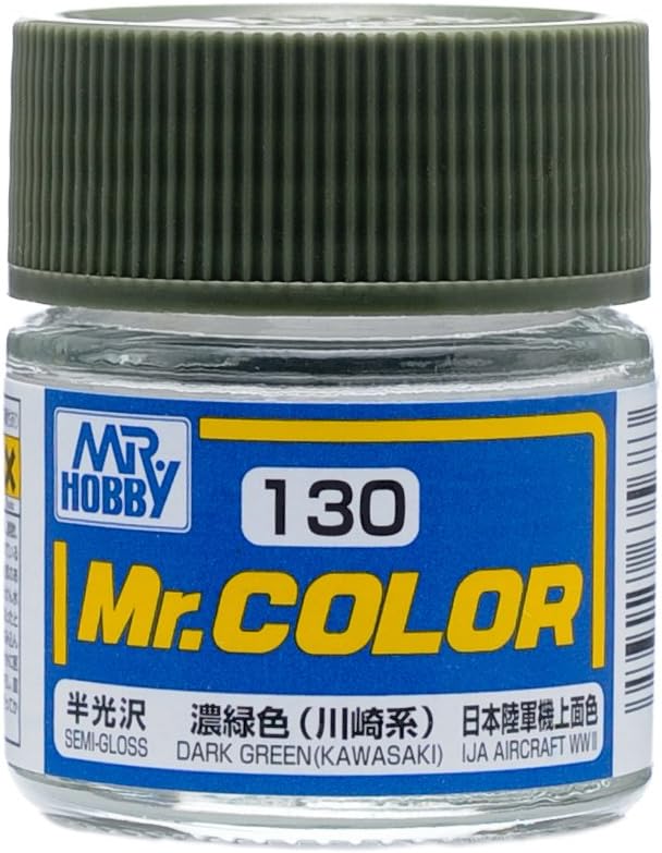 Mr Hobby - C130 - Mr Color Dark Green (Kawasaki) Semi Gloss - 10ml