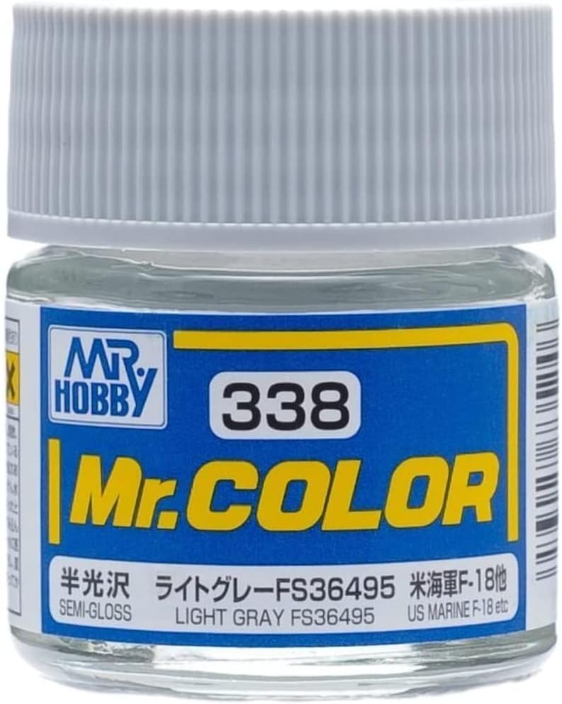 Mr Hobby - C338 - Mr Color Light Gray FS36495 Semi Gloss - 10ml