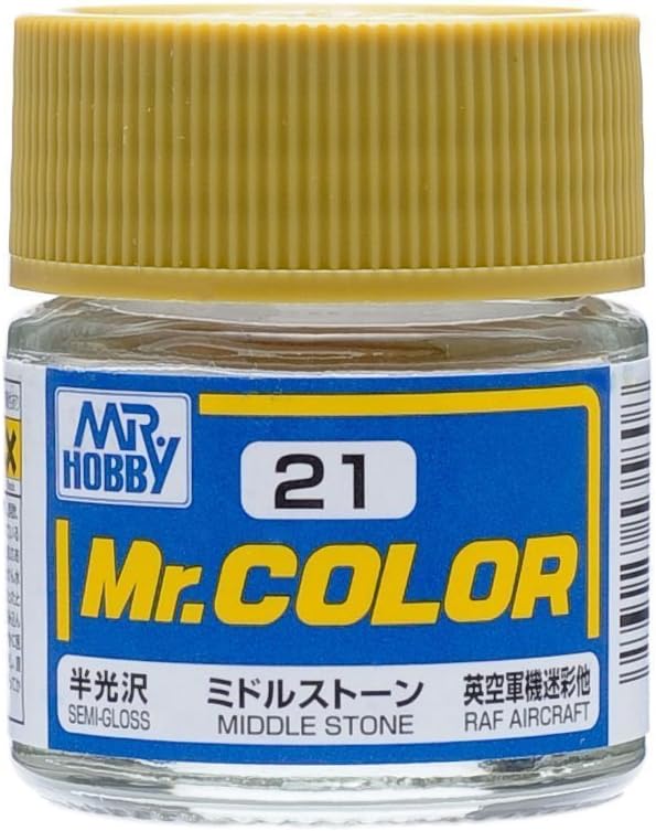 Mr Hobby - C21 - Mr Color Middle Stone Semi Gloss - 10ml