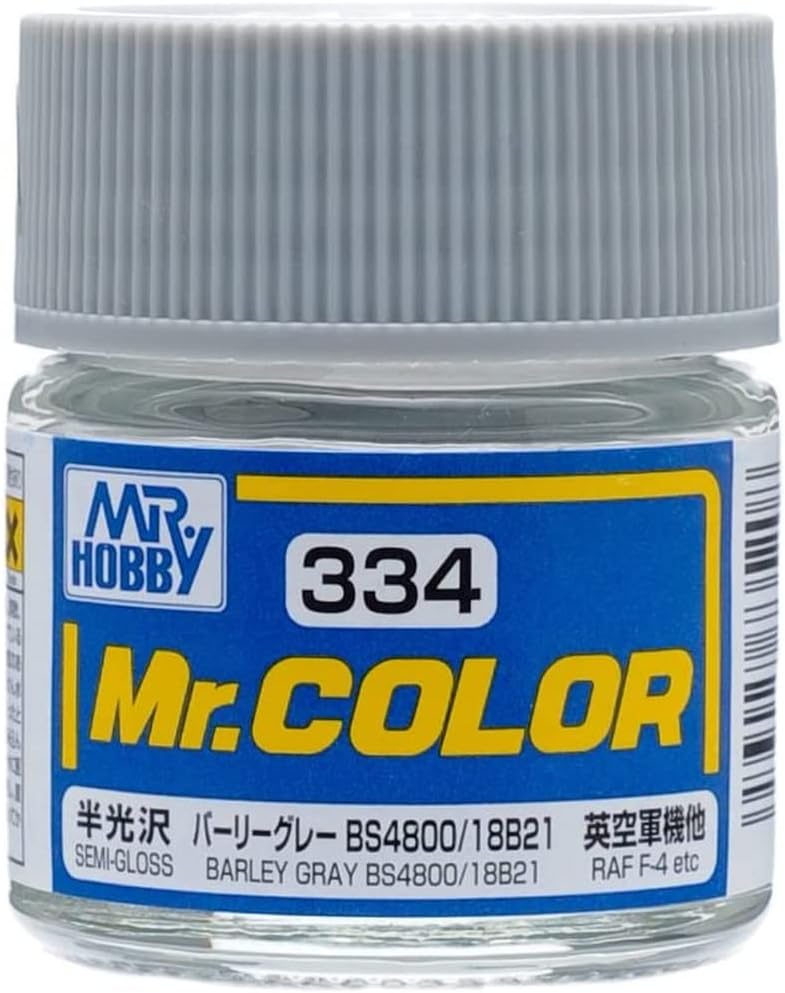 Mr Hobby - C334 - Mr Color Barley Gray BS4800/18B21 Semi Gloss - 10ml