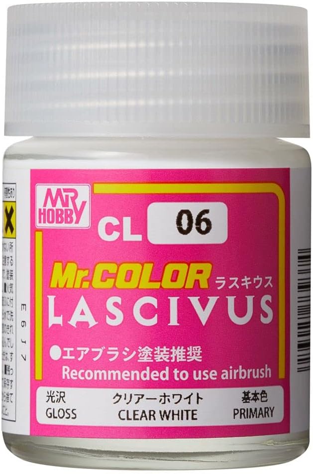 Mr Hobby - CL06 - Mr Color Lascivus Anime Model Paint - Clear White 18ml