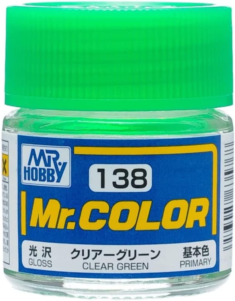 Mr Hobby - C138 - Mr Color Clear Green Gloss - 10ml