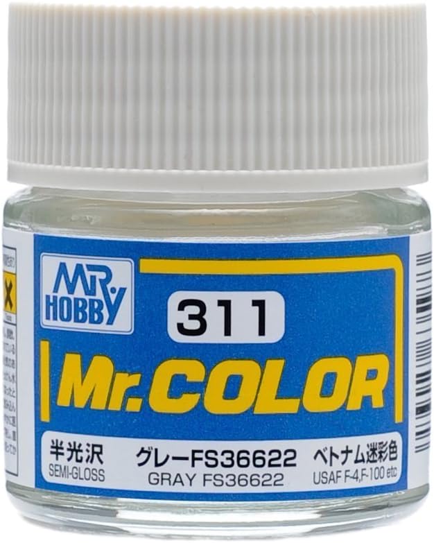 Mr Hobby - C311 - Mr Color Gray FS36622 Semi Gloss - 10ml