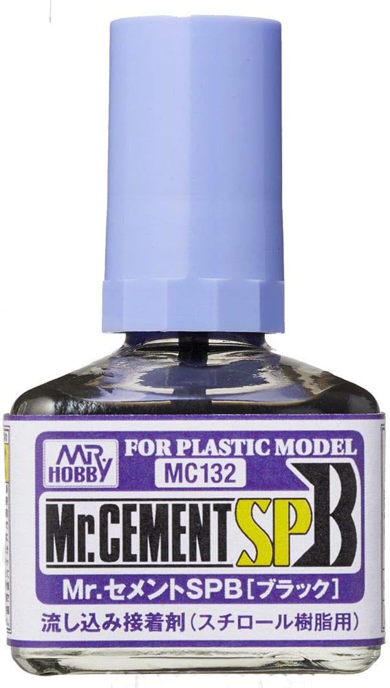 Mr Hobby - MC132 - Mr Cement SPB Black ("Brush On" Type) - 40ml