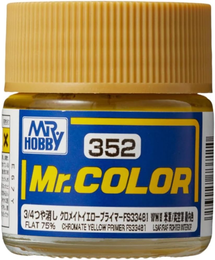 Mr Hobby - C352 - Mr Color Chromate Yellow Primer FS33481 Flat 75% - 10ml