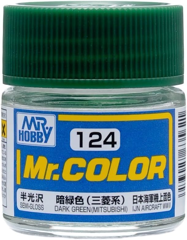 Mr Hobby - C124 - Mr Color Dark Green (Mitsubishi) Semi Gloss - 10ml