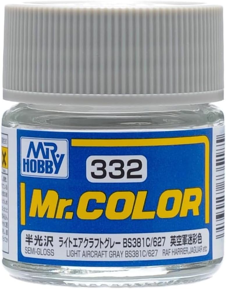 Mr Hobby - C332 - Mr Color Light Aircraft Gray BS381C/627 Semi Gloss - 10ml