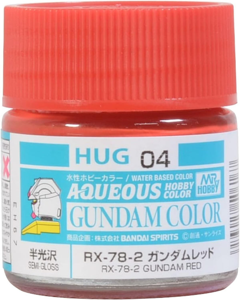 Mr Hobby - HUG04 - Aqueous Gundam Color - RX-78-2 Gundam Red Semi Gloss - 10ml