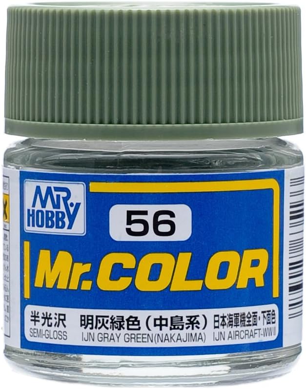 Mr Hobby - C56 - Mr Color IJN Gray Green (Nakajima) Semi Gloss - 10ml