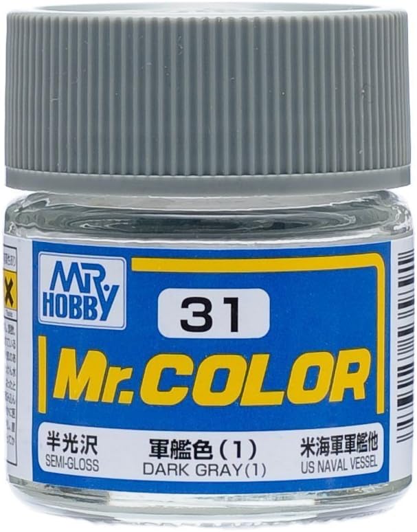 Mr Hobby - C31 - Mr Color Dark Grey 1 Semi Gloss - 10ml