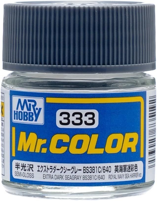 Mr Hobby - C333 - Mr Color Extra Dark Sea Gray BS381C/640 Semi Gloss - 10ml