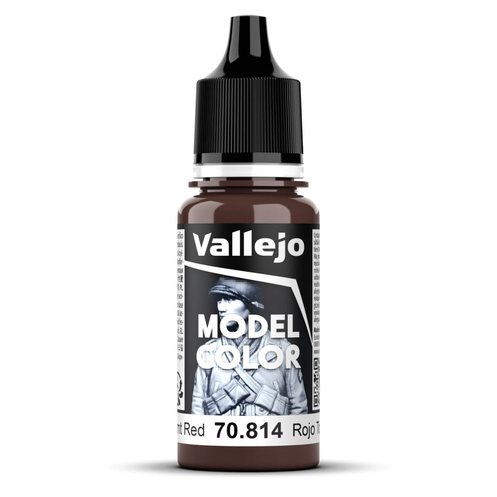 Vallejo - 70.814 - Model Color - Burnt Red 18ml