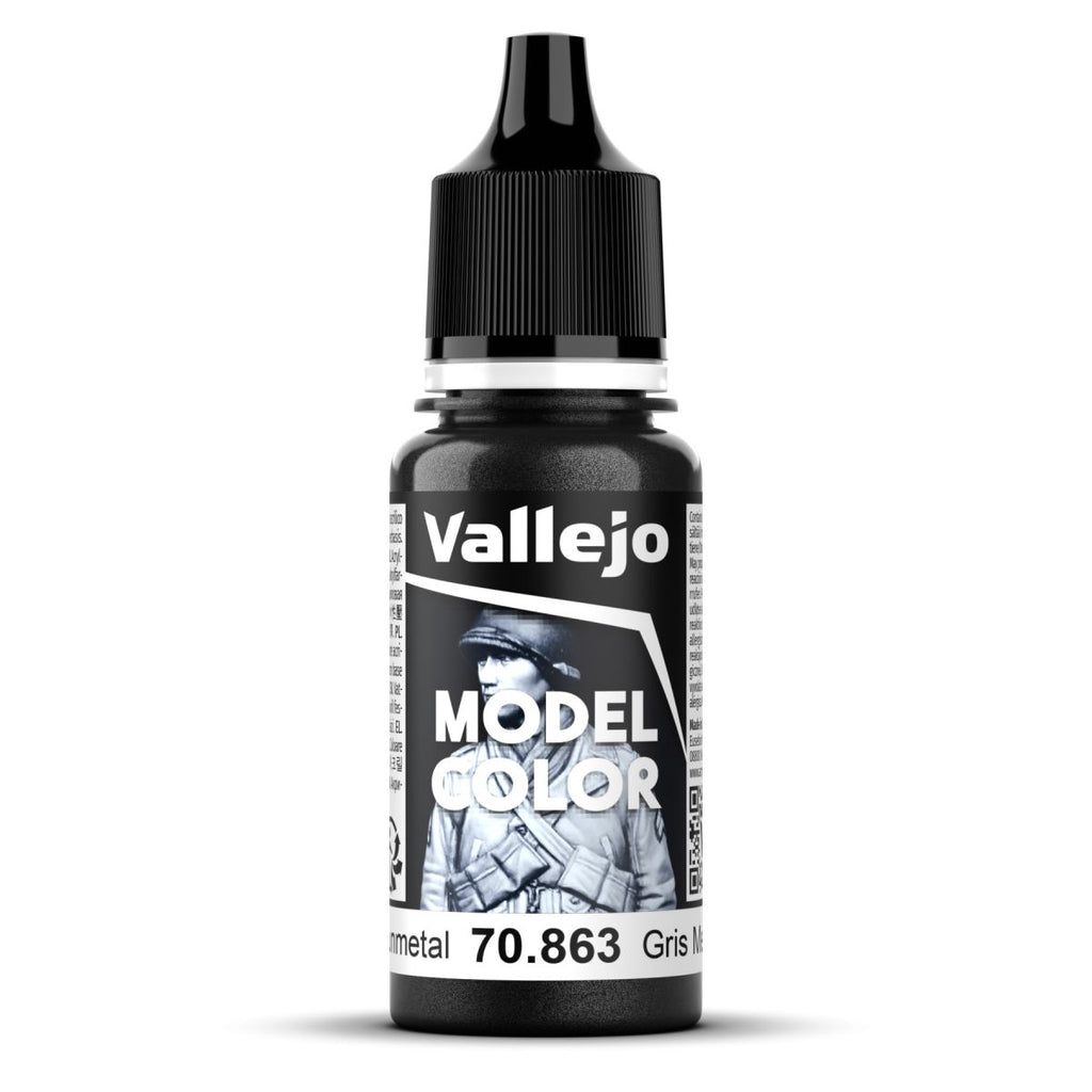 Vallejo - 70.863 - Model Colour - Gunmetal 18ml