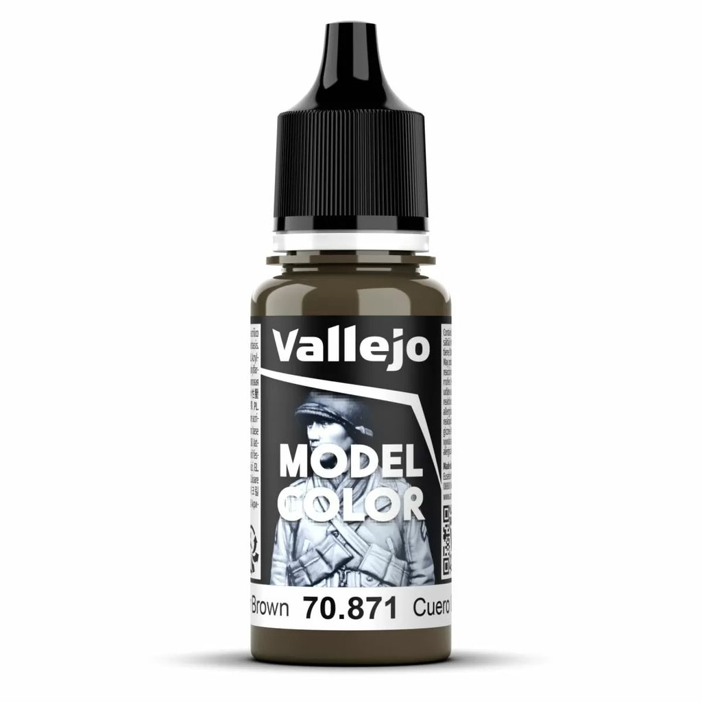 Vallejo - 70.871 - Model Color - Leather Brown 18ml