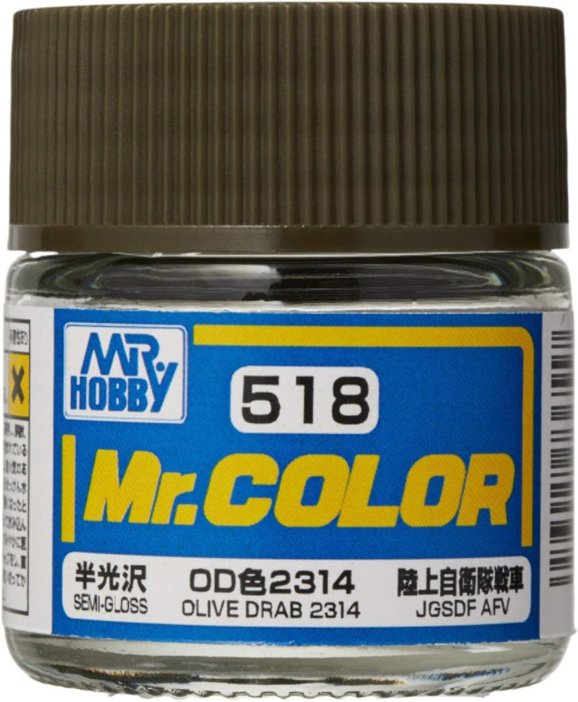 Mr Hobby - C518 - Mr Color Olive Drab 2314 Semi Gloss - 10ml