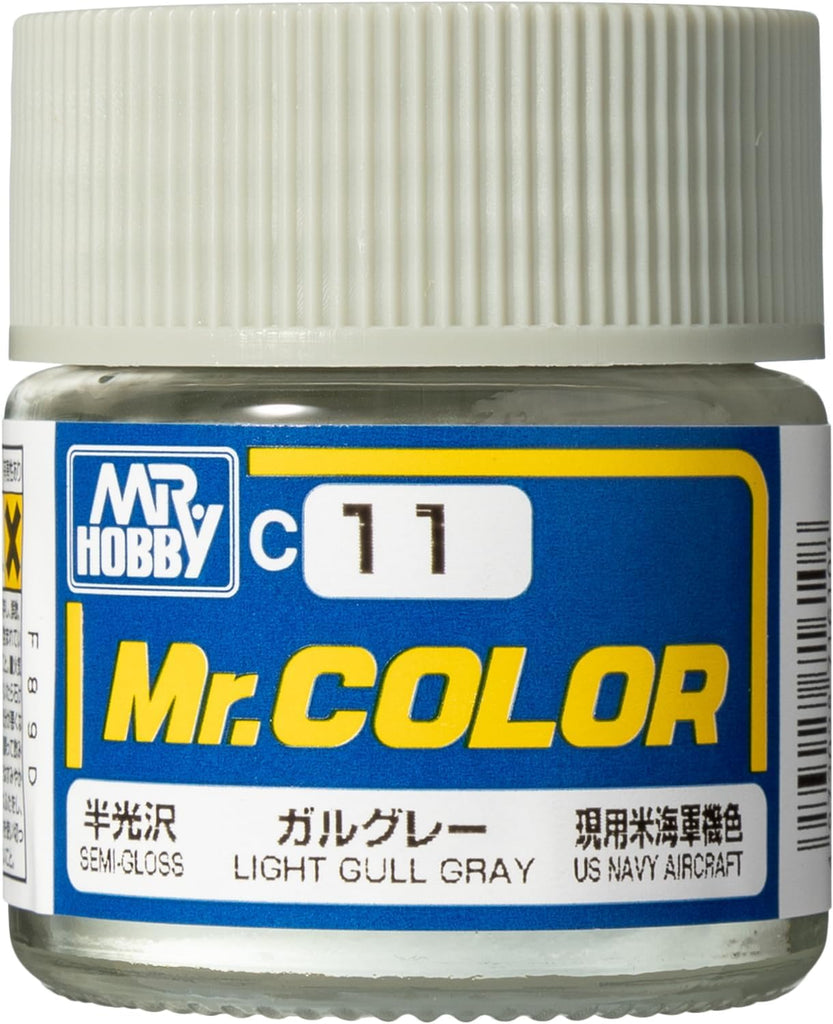 Mr Hobby - C11 - Mr Color Light Gull Gray Semi Gloss - 10ml