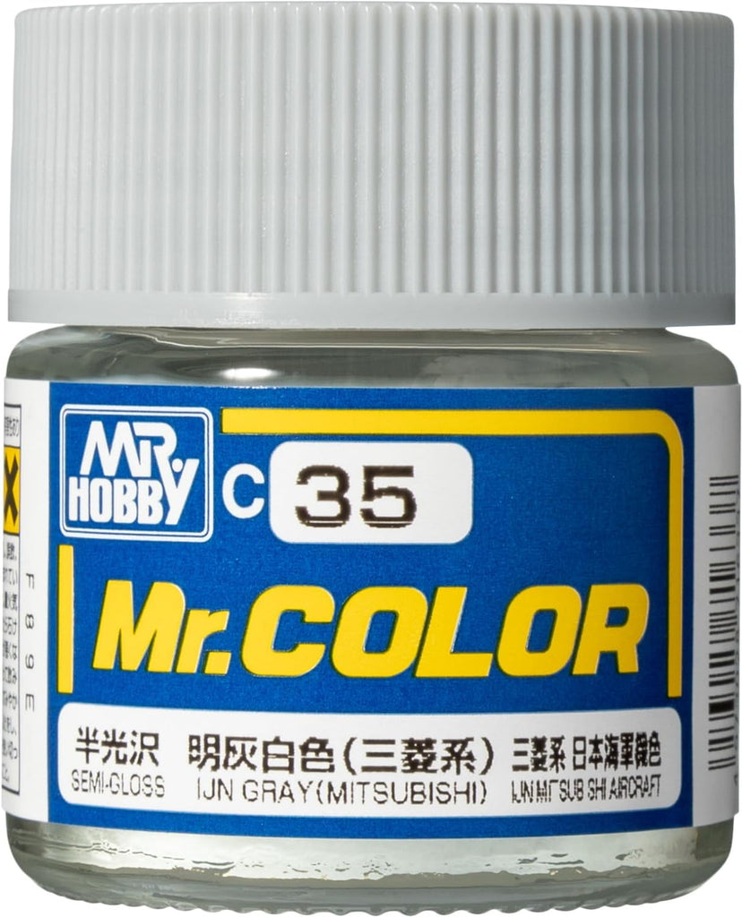 Mr Hobby - C35 - Mr Color IJN Gray (Mitsubishi) Semi Gloss - 10ml