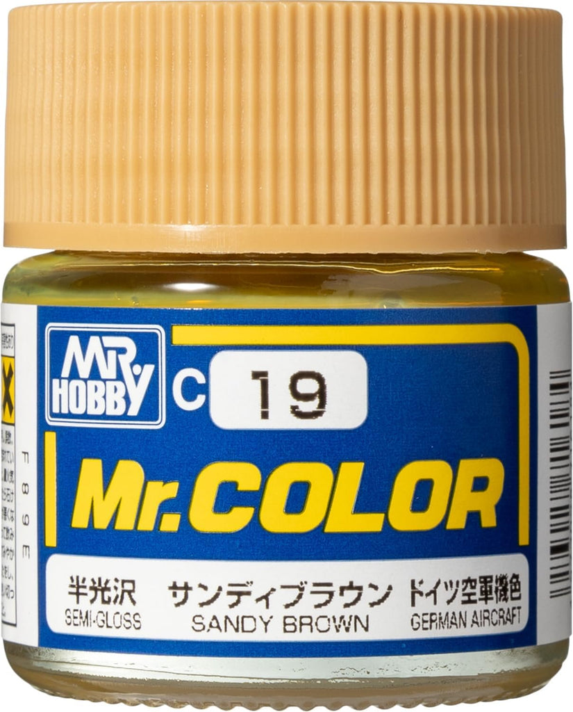 Mr Hobby - C19 - Mr Color Sandy Brown Semi Gloss - 10ml