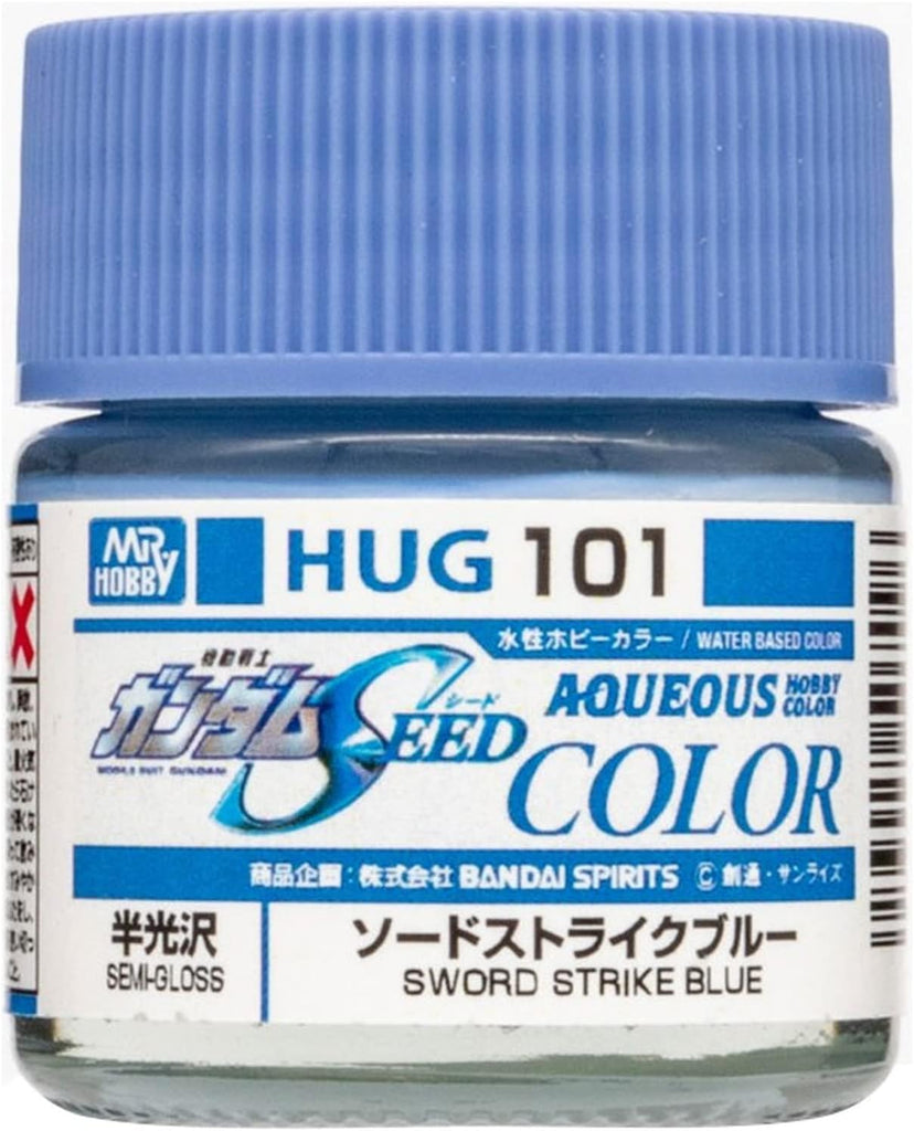 Mr Hobby - HUG101 - Aqueous Gundam Color - Gundam Seed Sword Strike Blue Semi Gloss - 10ml