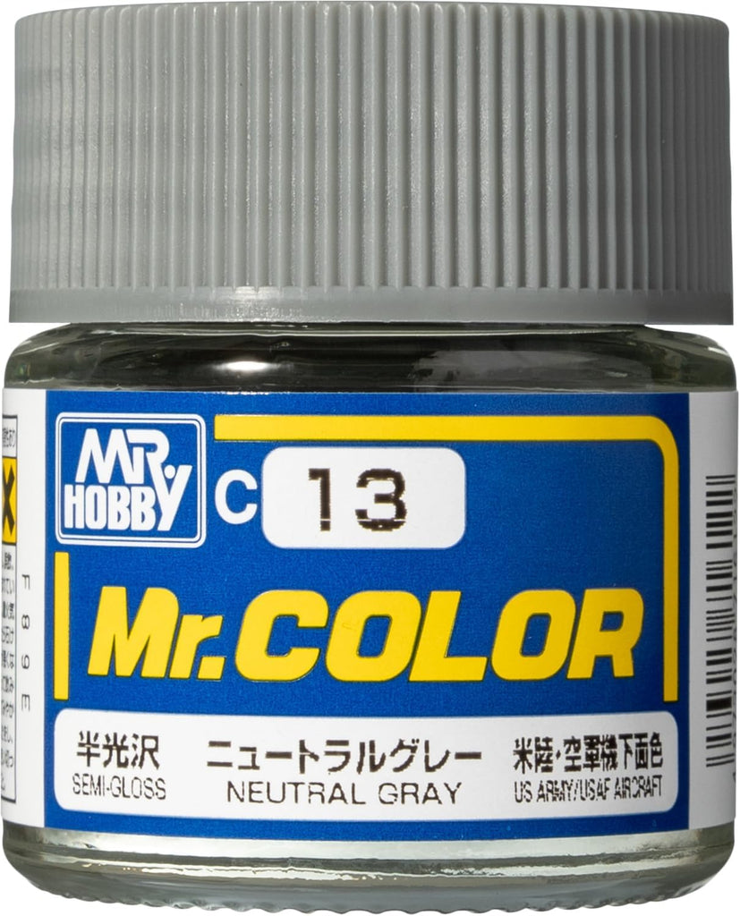 Mr Hobby - C13 - Mr Color Neutral Gray Semi Gloss - 10ml