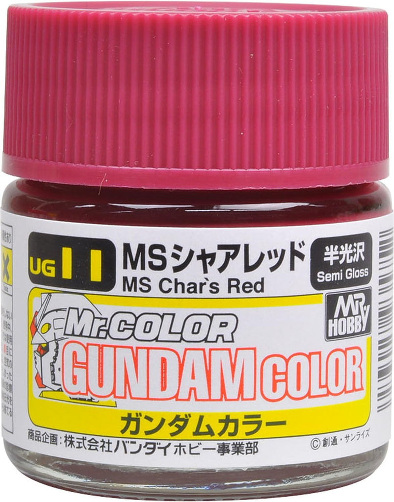 Mr Hobby - UG11 - Gundam Color MS Char's Red Lacquer Semi Gloss - 10ml