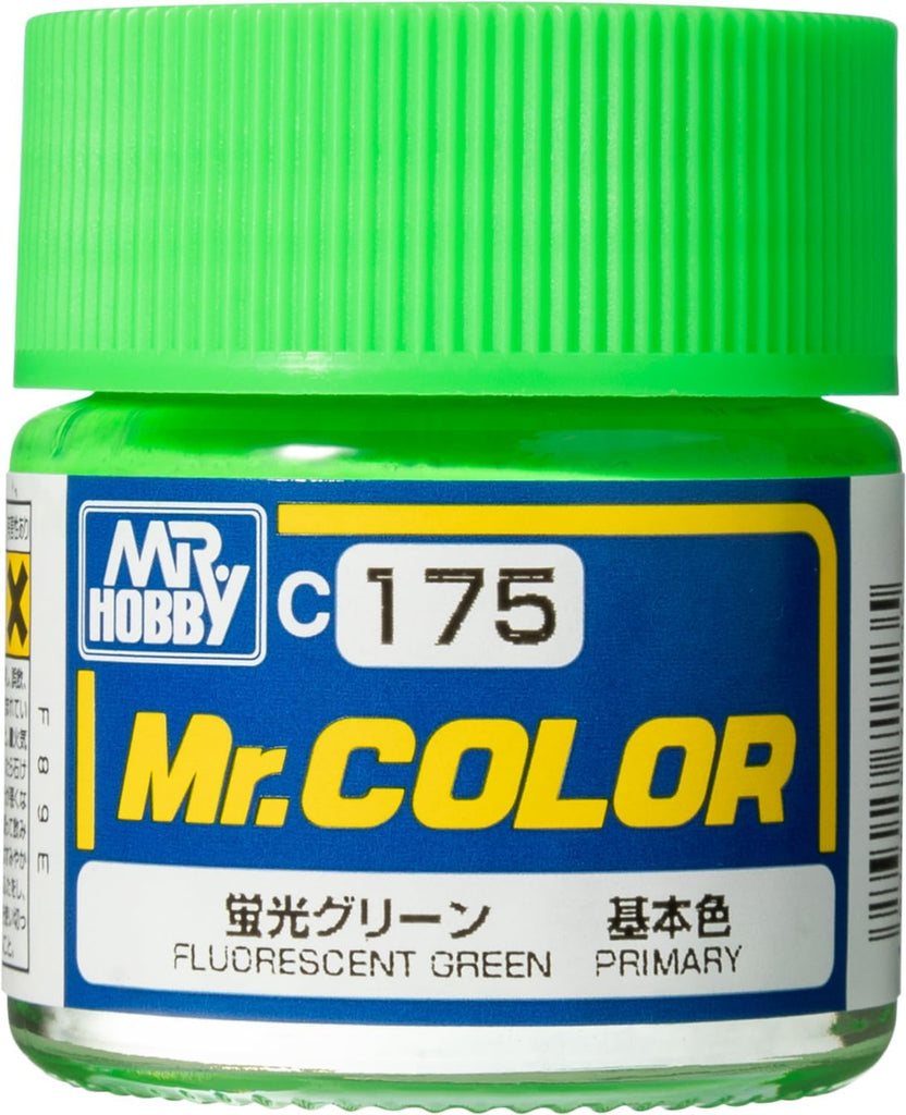 Mr Hobby - C175 - Mr Color Fluorescent Green Gloss - 10ml