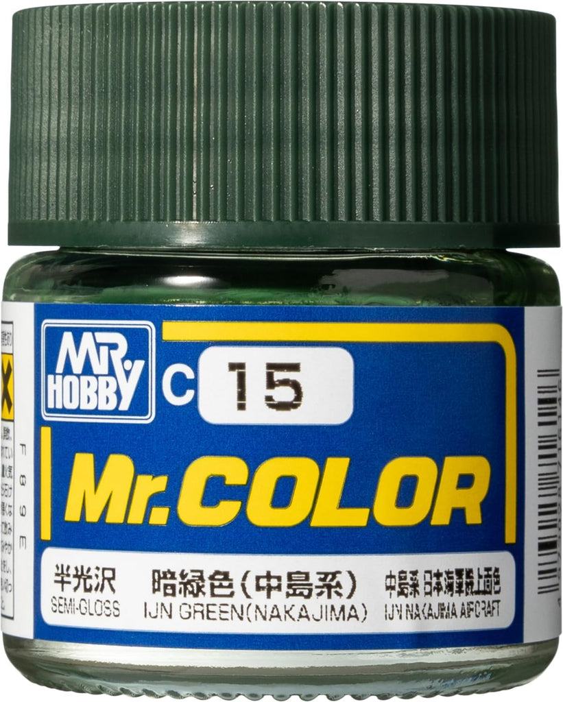 Mr Hobby - C15 - Mr Color IJN Green (Nakajima) Semi Gloss - 10ml