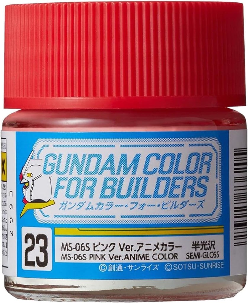 Mr Hobby - UG23 - Gundam Color MS-06S Pink Version Anime Color Lacquer Semi Gloss - 10ml